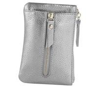 VALICLUD Multifunctional Small Key Pouch Wallet for Cards Money and Change Stylish Compact Bag for Women Daily Use at Work Shopping and School in Grey