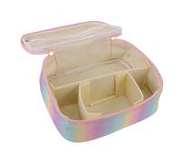 VALICLUD Multipurpose Makeup Bag Corduroy Travel Cosmetic Bag Personalised Zipper Storage