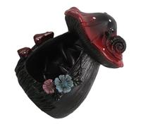 VALICLUD Mushroom Incense Holder Cute Creative Backflow Smoke Design for Home Decor Aromatherapy Resin 1 Set
