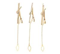 VALICLUD Musical Note Tie Clips for Men Dual Tone Violin Guitar Copper Necktie Clasp Unique Wedding Accessories for Music Enthusiasts Concert Performances