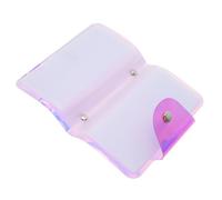 VALICLUD Nail Stamp Plate Holder 20 Slots Multi-Card Position 6X12Cm Rectangular Storage Bag for Manicure and Nail Art Supplies
