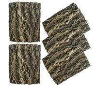 VALICLUD Natural Cork Bark Water Resistant and Promotes Activity 5pcs Brown Tree Bark Material for Reptile Tank Background Decor for Terrarium and Turtle Tank Climbing Habitat