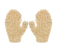 VALICLUD Natural Sisal Exfoliating Bath Gloves Shower Scrub Mitts for Body Wash Moroccan Exfoliating Glove Reusable Bathing Mitts for Dead Skin Removal