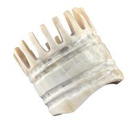 VALICLUD Natural Yak Horn Scalp Massager Comb Smooth Acupoint Teeth for Hair Care Handmade Horn Massage Tool to Promote Circulation and Headache Practical Head Massage Comb