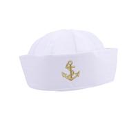VALICLUD Navy Cap Uv Protection Hat Summer Sailor Hats Men Women Dome Sailor Costume Accessories