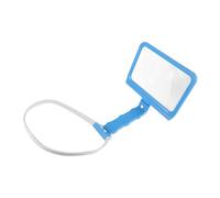 VALICLUD Neckhanging Handheld Magnifier Lamp with 5x Magnification and 48 LED Tri-colour Light Sources, Multifunctional Plastic Reading Magnifier for Elderly and Seniors, for Reading Small