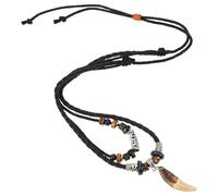 VALICLUD Necklace Necklaces Ocean Jewelry Surf Beach Seashell Men Beaded for Shark Jewelry Caveman Shark for Men Tribal Pu