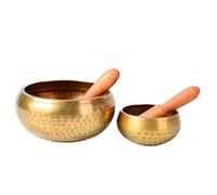 VALICLUD Nepal Bowl Singing Bowl Manual Tapping with Stick Engraved Design for Yoga Relaxation and Healing High Resonance Sound for Stress Relief