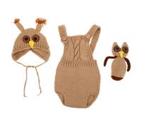 VALICLUD Newborn Photography Outfit Knitted Crochet Owl Costume for Boy Girl Months Soft Breathable Photoshoot Clothes Comfortable Easy Wear Newborn Dress for Photoshoot