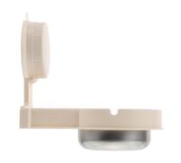 VALICLUD No Drill Suction Cup Wall Ashtray with Removable Container, White Toilet and Bathroom Wall-mounted Smoking Ashtray for Home and Office Washroom