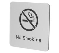 VALICLUD No Smoking Sign Aluminum Metal Warning Plaque for Business Office Entrance Bathroom Door Health Reminder Indoor Outdoor