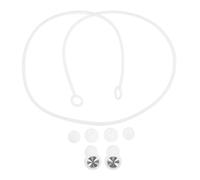 VALICLUD Noise-reducing Silicone Earplugs with Cord for Sleep and Study, Silver White Cd Texture, Noise Cancelling Ear Plugs for Work, Travel, Snoring, and Concerts