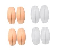 VALICLUD Non-slip Shoulder Pads with Portable Size Silicone Bra Strap Cushions 8 Pieces to Alleviate Shoulder Pain for Fuller-busted Women and Girls