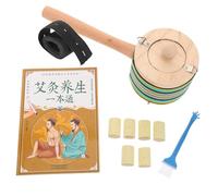 VALICLUD Non Smoke Wooden Moxa Burner for Precise Heat Application Complete Kit for Relaxation and Self Care Sessions