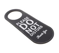 VALICLUD Not Disturb Please Knock Door Sign Double Sided PU Indicator for Office Home Hanging Sign for Bedrooms Restrooms Fit for Any Doorknob