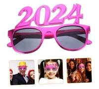 VALICLUD Novelty Glasses for Year Parties Fun Photo Props with Eye Catching Design Purple Eyewear for Festivals and Celebrations