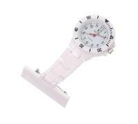 VALICLUD Nurse Fob Watch Silicone Case Professional Nurse Pocket Watch White Lightweight Portable Medical Nursing Accessories for Women Healthcare Professionals