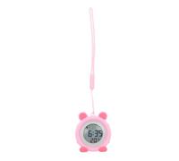 VALICLUD Nurse Light Glowing Digital Nurses Fob Watch, Pink Silicone and Plastic Pocket Watch with Precise Timekeeping, Cute Cartoon Style for Clinics and Hospitals