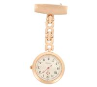 VALICLUD Nurse Pocket Watch Rose Gold Glow in The Dark Luminous Dial Decorative Brooch Chest Watch for Medical Professionals and Nurses
