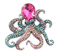 VALICLUD Octopus Brooch Pin Enamel Pin for Women Women's Accessories Stylish Prom Jewelry