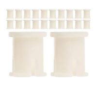 VALICLUD Office Chair Caster Stem Inserts Replacement Fitting Plastic White 30pcs Versatile and Easy Installation Accessories for Swivel Chair Wheels for Office and Home Use