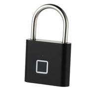 VALICLUD Outdoor Fingerprint Padlock Portable Anti-Rust Smart Electronic Lock for Gate Locker Cabinet Weather-Resistant Security with High Strength and Cut Resistance Multi-use Keyless Lock