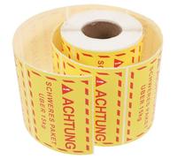 VALICLUD Overweight Sticker Caution Heavy Stickers Moving Caution Packing Warning Tape Handling Heavy Package Labels for Boxes Shipping Warehouse Safety
