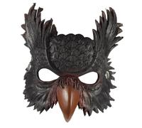 VALICLUD Owl Face Mask Halloween Costume Decorative Animal Mask Lightweight Breathable Non Woven Fabric with Elastic Band for Cosplay Party and Dancing Events Random Color