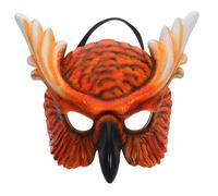 VALICLUD Owl Masquerade Half Face Mask for Women with Straps Vibrant Orange Animal Costume Accessory for Halloween Carnival Themed Parties Cosplay and Outdoor Adventure Games
