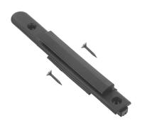 VALICLUD Padlock Cover Belt Receiver, Retractable Safety Barrier Strap Stanchion Receiver, Abs Black, Adaptable and Versatile Crowd Control Accessory for Rope Barriers