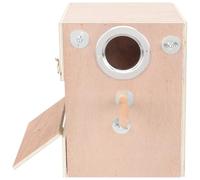 VALICLUD Parrot Breeding Box Wooden Bird Box Easy to Clean Easy to Open and Close for Garden and Home Small Birds