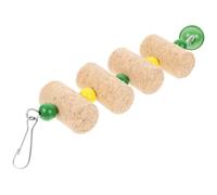 VALICLUD Parrot Hanging Chewing for Birds Made of Safe and Sturdy Wood with Decorative Appearance for Bird Foraging and Cage Shredding for Parrots
