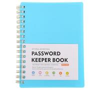 VALICLUD Password Keeper Book Password Organizer A6 Size Spiral-bound Pp Paper Material Alphabetical Index Tabs Quick Information Access Record Keeping for Professional and Personal Use