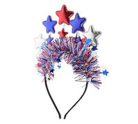 VALICLUD Patriotic Headband with Five Pointed Stars for July Celebrations Sturdy Cloth Material Independence Day Decoration Show Your American Pride