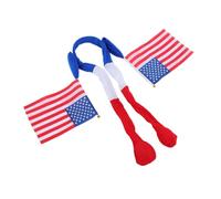 VALICLUD Patriotic Independence Day Headband Lightweight Soft Cloth Usa Flag Hairband with Handswing Feature for Outdoor Parties Labor Day Graduation Themed Celebrations