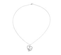 VALICLUD Paw Necklace: Dog Cat Pet Paw Print Love Heart Pendant Necklace Adjustable Charm For Pet Dog Owner Women Girls