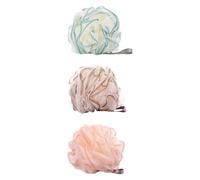 VALICLUD Pe Shower Balls Suitable for Adults and Children Practical Design Bath Scrubbers 3pcs with Exfoliation and Scrubbing Power for Home Bathroom Use