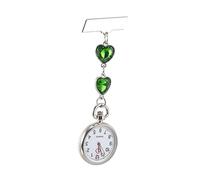 VALICLUD Peach Heart Clip Nurse Watch Durable Quartz Pocket Watch for Nursing Students Design for Healthcare Professionals Lightweight Practical