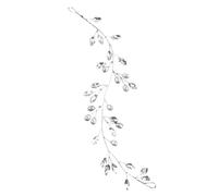 VALICLUD Pearl Hair Vine for Women Wedding Bridal Hair Accessories Elegant Rhinestone Soft Chain Headpiece Handmade Silver Hairband for Brides and Parties