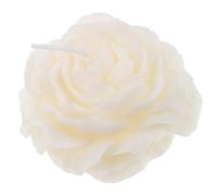 VALICLUD Peony Shaped Scented Candle Smokeless Aromatic Candle for Festival Use with Rustic Style and White Colour, Adds Warm and Festive Ambiance to Home Or Wedding Decorations