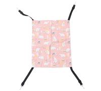 VALICLUD Pet Hanging Bed Cat Hammock Canvas Cloth Adjustable Hanging Sleeping Bed with Hook Lightweight Easy to Store Adorable Cartoon Pattern for Friends Who Have Lovely Pets