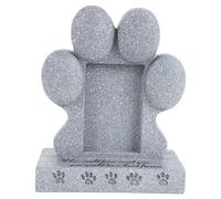 VALICLUD Pet Memorial Stone for Dogs and Cats - Grey Dog Funeral Headstone and Cat Grave Marker - Outdoor Garden Memorial Grave Marker for Lost Pets