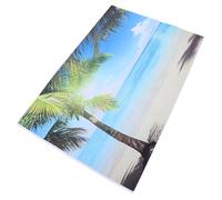 VALICLUD Photo Prop Background Beach Backdrop Cloth Decor Summer Beach Themed Vinyl Backdrop Advanced Digital Printing Realistic Effects for Party Decoration