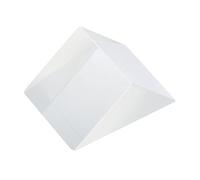 VALICLUD Physics Experiment Optical Triple Prism Glass Educational Triangular Prism for Teaching Refraction and Rainbow Light Demonstration in Laboratory