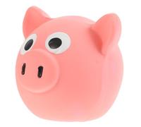 VALICLUD Pig Head Squeaky Dog Chew, Natural Latex Puppy Teething | Pink Shape Encourages Exercise and Chew Redirection, Supports Indoor Fetch Games for Small Dogs and Active Chewers