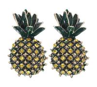 VALICLUD Pineapple Brooch Pins for Women Vintage Fruit Lapel Pin Set 2 Elegant Retro Enamel Brooch Accessories for Jackets Bags Hats Ladies Brooches Uk