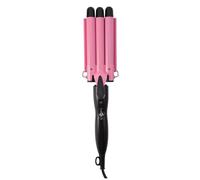 VALICLUD Pink Barrel Hair Curler with Thermal Control Ceramic Heating Body for Fast Even Heat Slip Handle Abs Shell Electric Curling Iron for Salon and Home Use UK Plug Acv