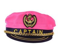 VALICLUD Pink Sailor Hat Captain Hat for Women Unisex Party Decorations Embroidered