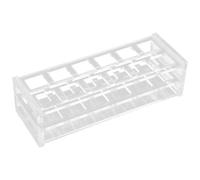 VALICLUD Place Quartz Cuvette Rack Acrylic Tube Holder for Biology Chemistry Lab Reusable Secure Stand for Analytical Samples and Micro Cuvette Storage