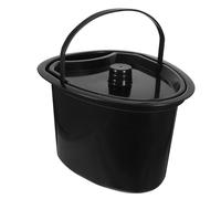 VALICLUD Plastic Chamber Pot with Lid for Adults and Children, Isolation Feature, Practical and Sturdy Commode Bucket Suitable for Use at Home Or in The Hospital Assorted Style